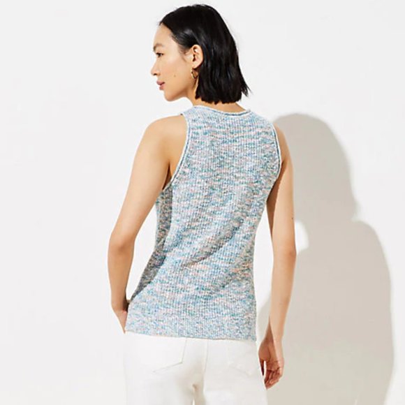 Loft Petite Spacedye Sweater Tank - Picture 2 of 3